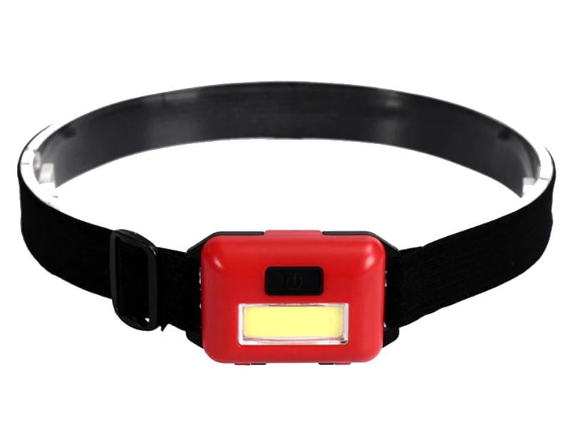 Ліхтар налобний Headlamp 10W COB Червоний (86-26831)