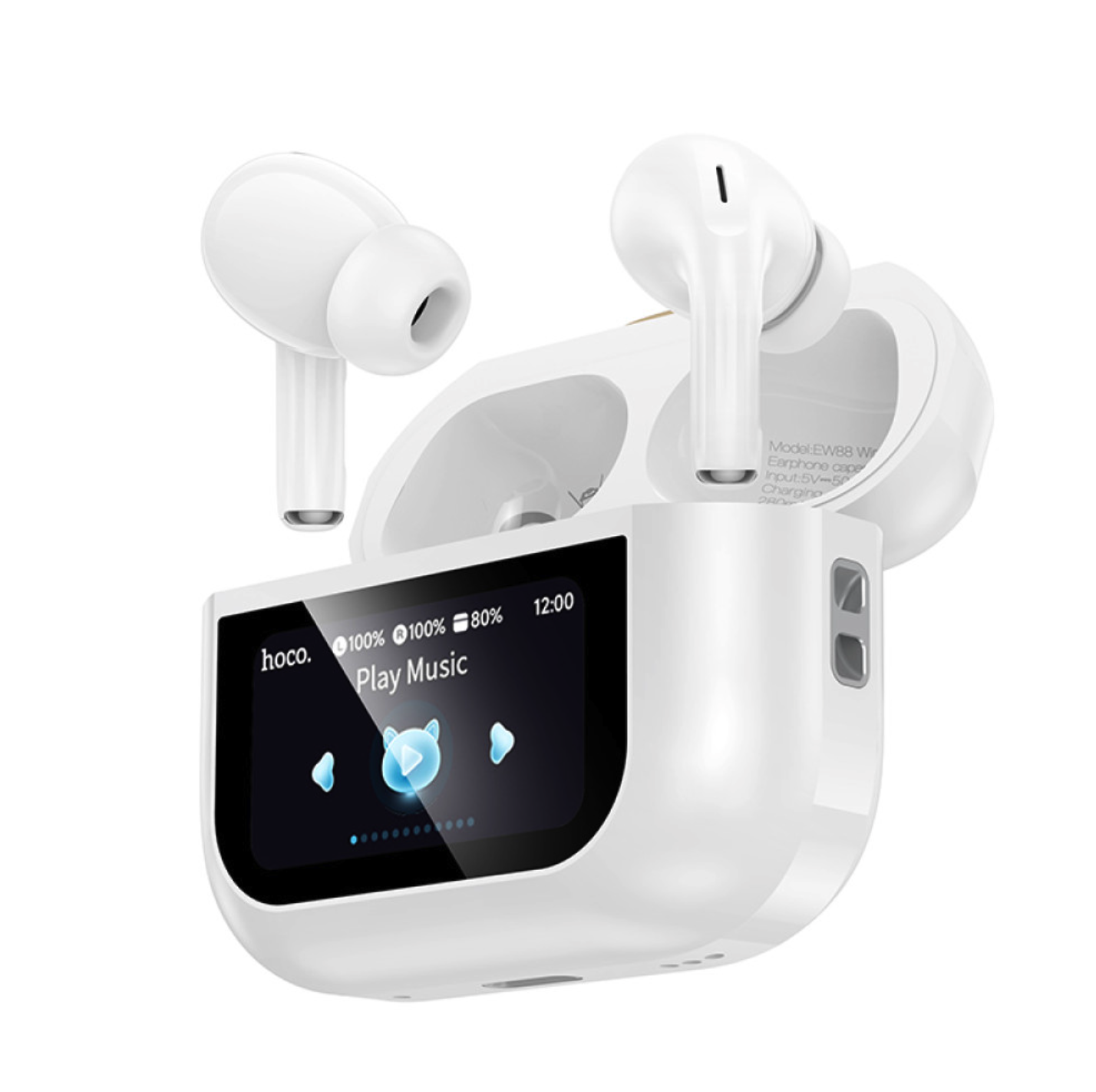 Гарнитура беспроводная Hoco EW88 Rampino Bluetooth с активным шумопоглощением и сенсорным дисплеем проводные