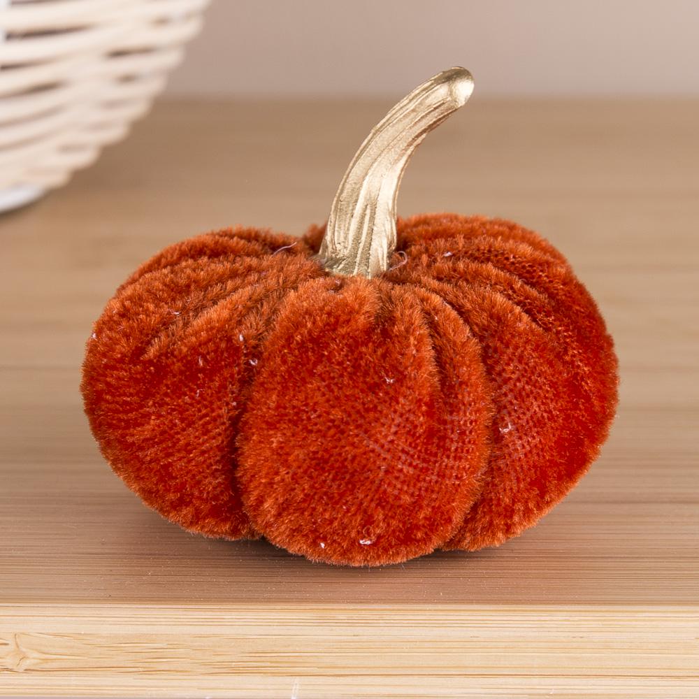 Гарбузик з тканини 7 см Рудий (3116-3)