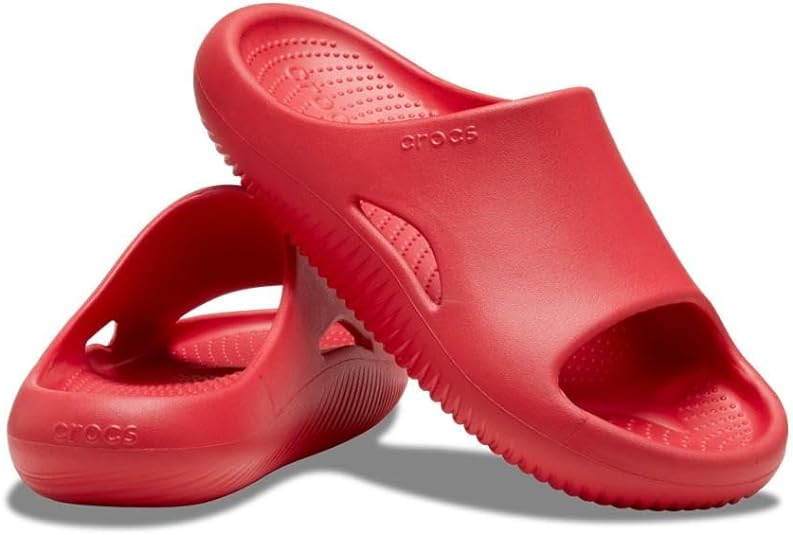 Шльопанці жіночі утеплені Crocs Mellow Recovery Slide Varsity р. 39-40 Червоний (14744)