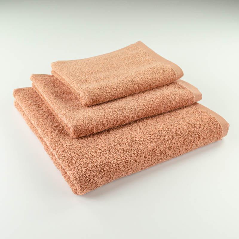 Набор махровых полотенец GM Textile 400 г/м2 3 шт. Темно-бежевый (rm400-k-dbeg)