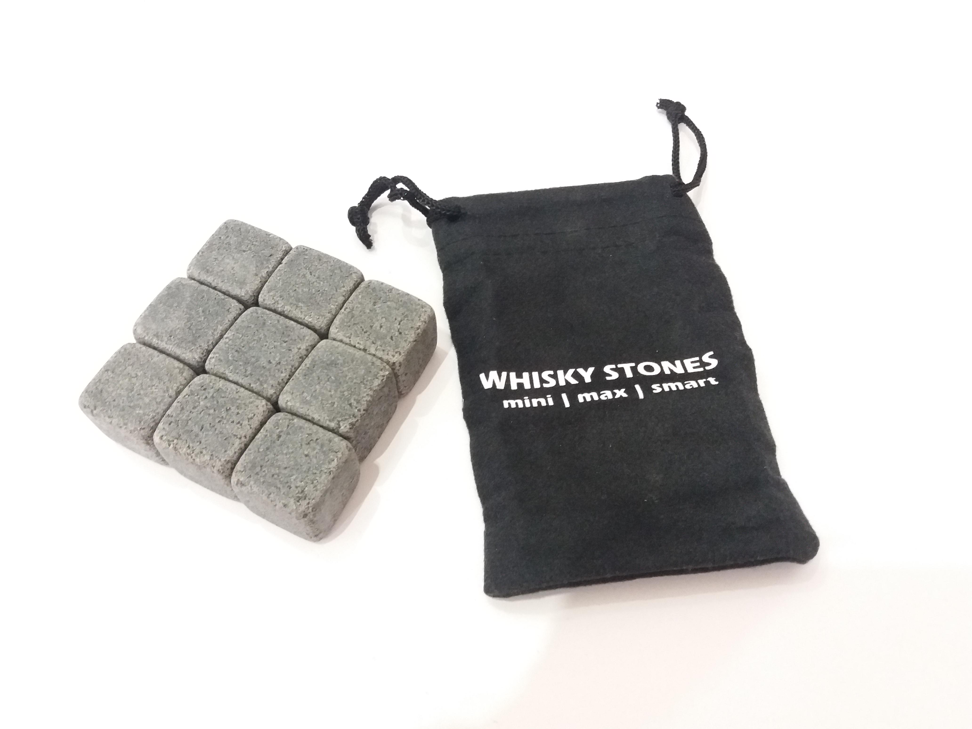 Камені для охолодження віскі Whiskey Stones 9 шт. і мішечок - фото 4