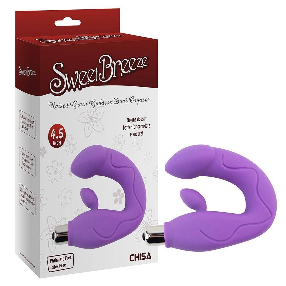 Вибратор двойной стимуляции Chisa Sweet Breeze для точки G и клитора Фиолетовый (31111/CN-160773111)