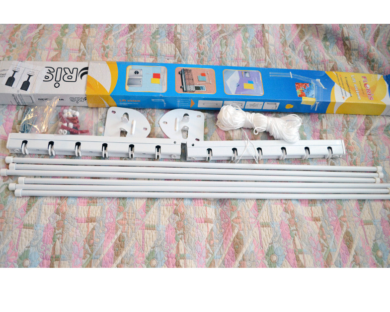 Сушарка настінна стельова Rokar Флоріс 1,4 м (F6-140) 6-ти стрижнева - фото 6 Сушарка настінна стельова Rokar Флоріс 1,4 м (F6-140) 6-ти стрижнева - фото 6