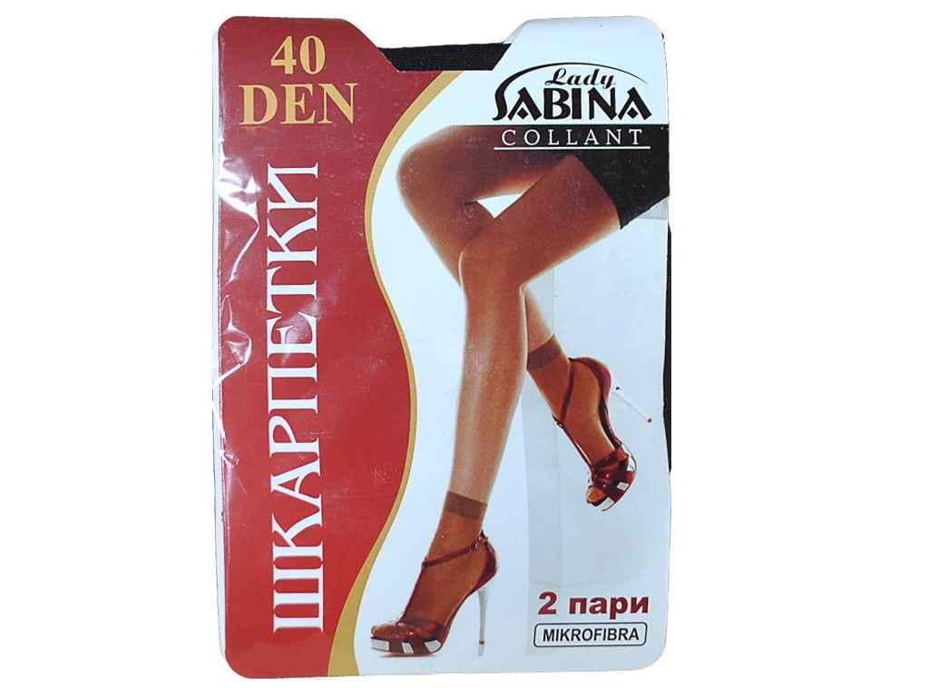 Носки Lady Sabina микрофибра 40DEN 2 пары One size Черный (112323)