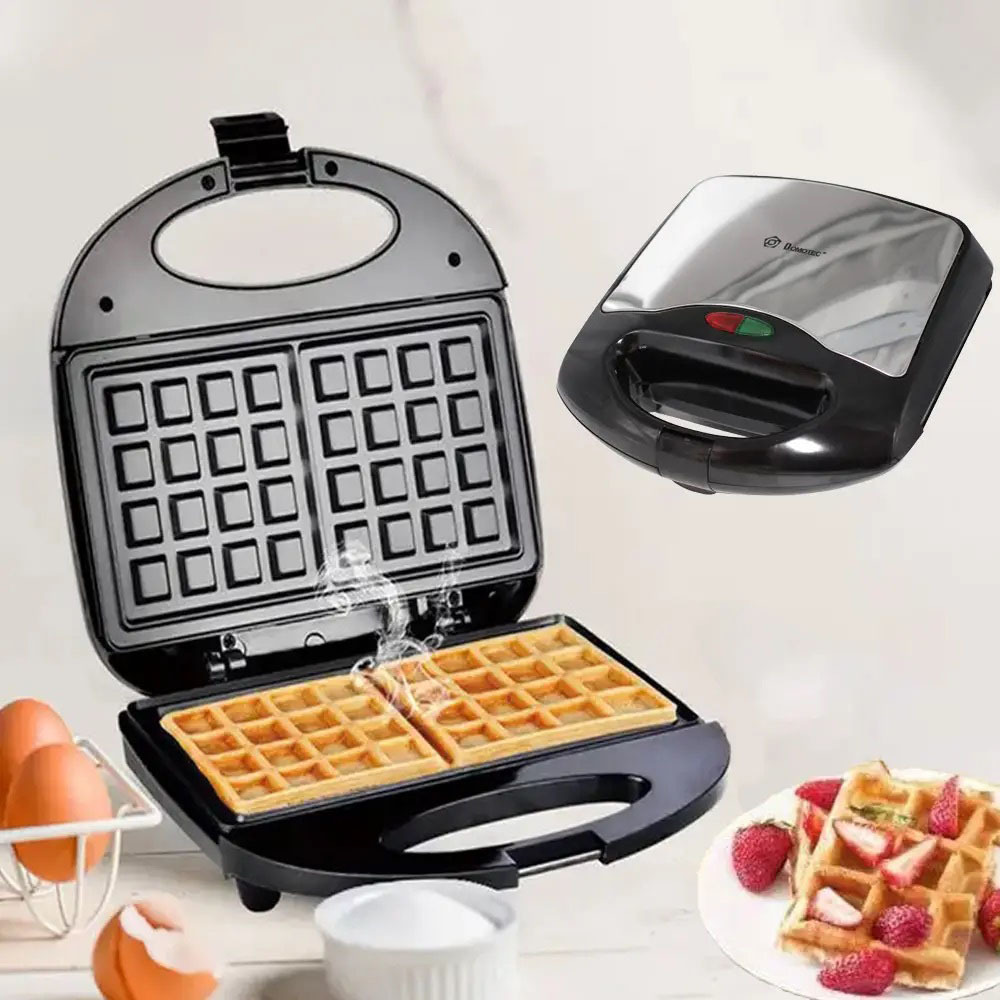 Вафельница Domotec MS-7705 электрическая с антипригарным покрытием 1000 Вт - фото 2 Вафельница Domotec MS-7705 электрическая с антипригарным покрытием 1000 Вт - фото 2