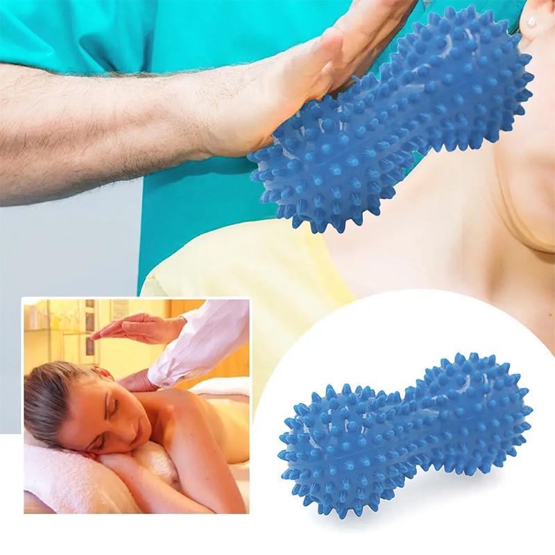 Мяч для массаж Dobetters PVC P3 Арахис двойной с шипами и захватом Blue (25713853) - фото 2 Мяч для массаж Dobetters PVC P3 Арахис двойной с шипами и захватом Blue (25713853) - фото 2