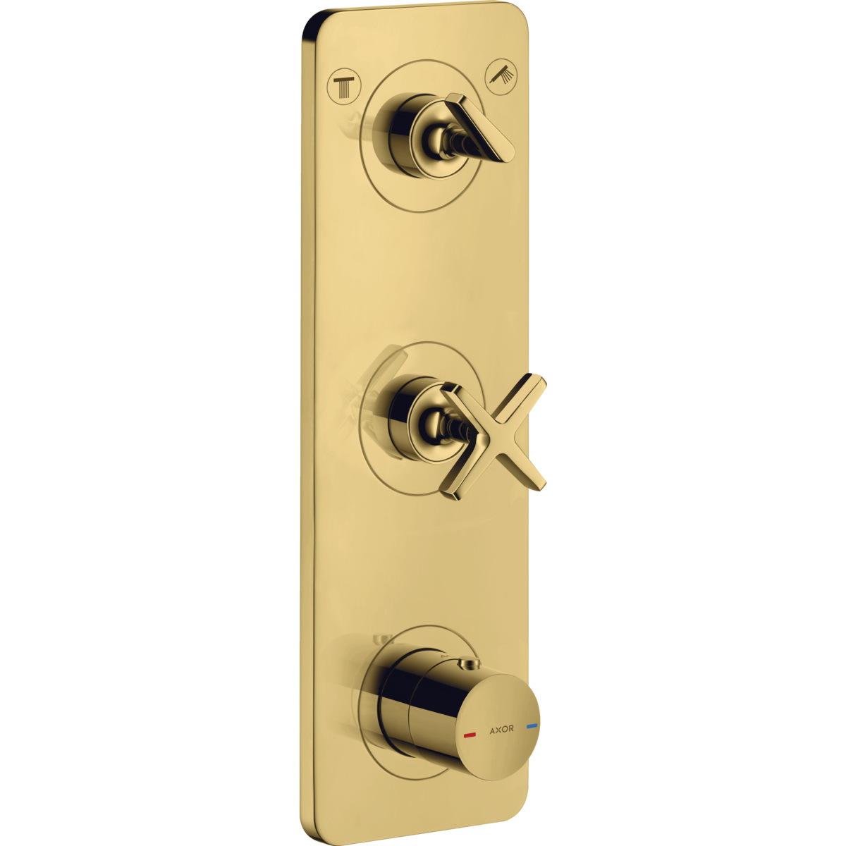 Наружная часть смесителя Hansgrohe AXOR Citterio E 36703990 с Золотой термостатом (133975)