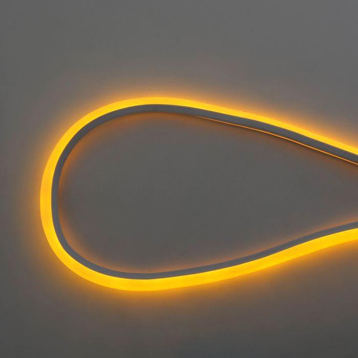 Світлодіодна стрічка неонова HOROZ ELECTRIC NEOLED 6,5W/м 220-240V 22 Lm/LED IP65 28x35 120LED/м/100 Жовтий (081-010-0001-070)