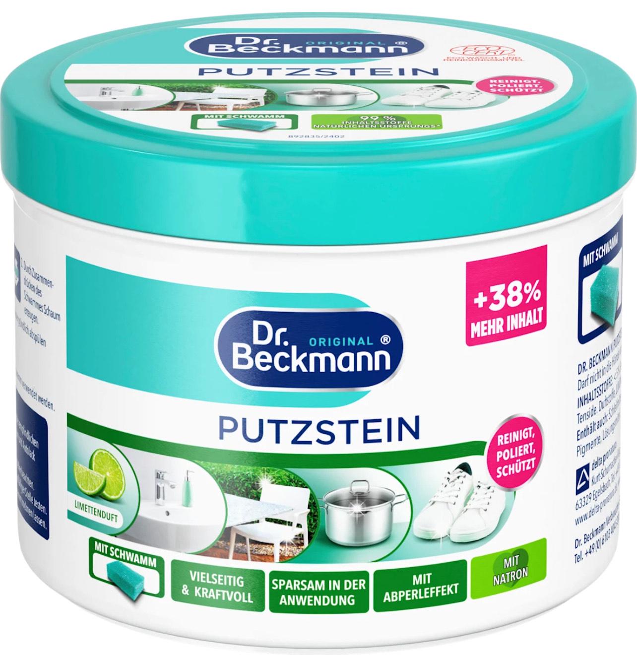 Паста універсальна Dr. Beckmann PutzStein з лаймом для чищення ванни/кухні та різних твердих поверхонь 550 г Паста універсальна Dr. Beckmann PutzStein з лаймом для чищення ванни/кухні та різних твердих поверхонь 550 г