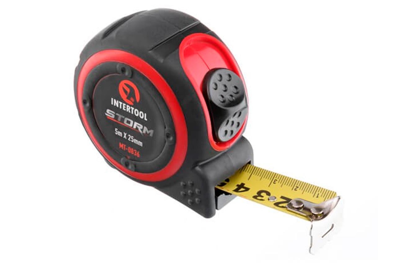 Рулетка Intertool 5 мx25 мм Storm (MT-0836)