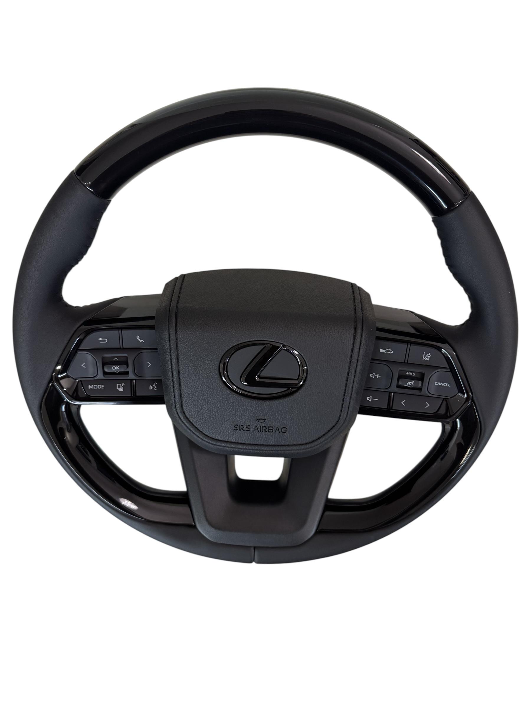 Руль для Lexus LX470/GX470 в сборе рояльный лак логотип черный глянец (29726486) - фото 5 Руль для Lexus LX470/GX470 в сборе рояльный лак логотип черный глянец (29726486) - фото 5