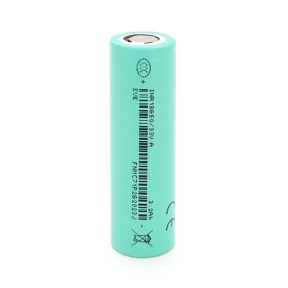 Акумулятор 18650 Li-Ion EVE 3200 mAh 33V 10A 4,2/3,6/2,5V (38694)