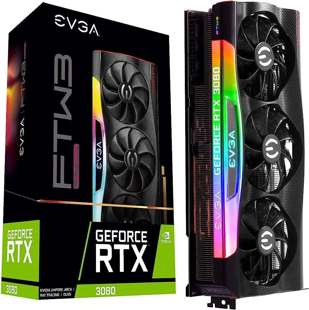 Відеокарта EVGA GeForce RTX 3080 FTW3 ULTRA GAMING (1317) Відеокарта EVGA GeForce RTX 3080 FTW3 ULTRA GAMING (1317)