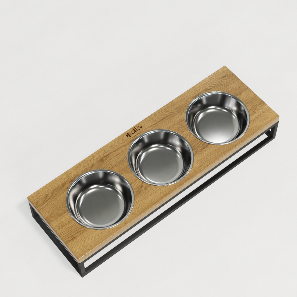 Миски на подставке для котов и маленьких собак Hollky Base Bar 3х0,45 л (Bar-54187-GRNT) - фото 6 Миски на подставке для котов и маленьких собак Hollky Base Bar 3х0,45 л (Bar-54187-GRNT) - фото 6