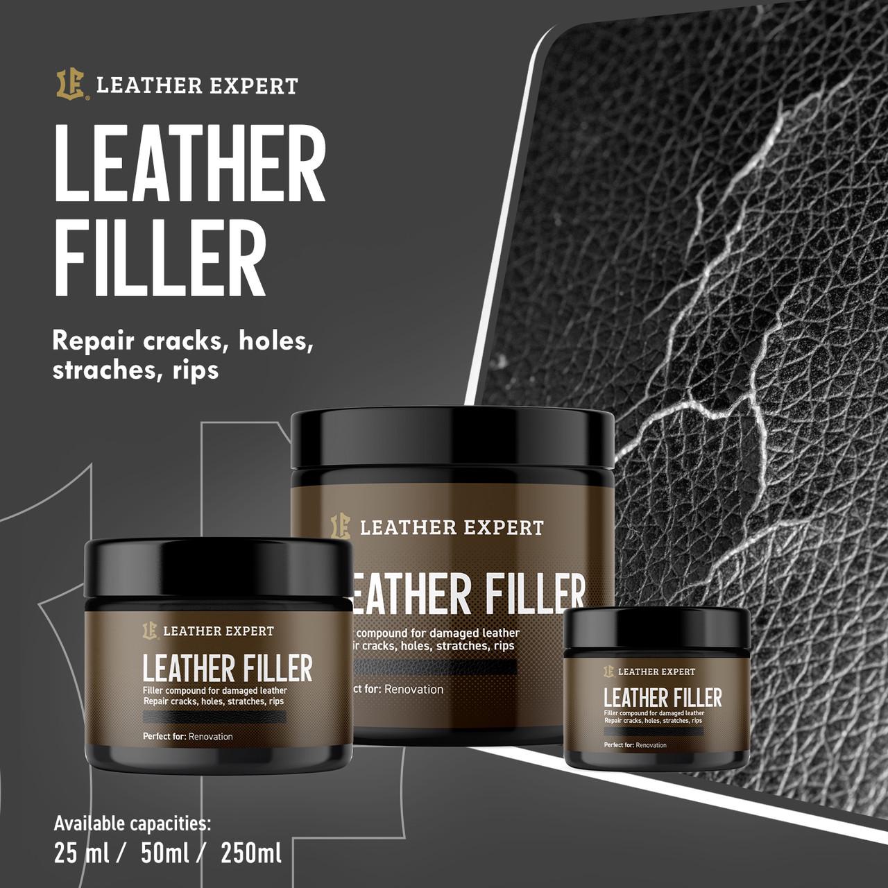 Шпатлевка-наполнитель для кожи Leather Expert Leather Filler 50 мл Белый (LEX_FILLERWHITE/50) - фото 4 Шпатлевка-наполнитель для кожи Leather Expert Leather Filler 50 мл Белый (LEX_FILLERWHITE/50) - фото 4