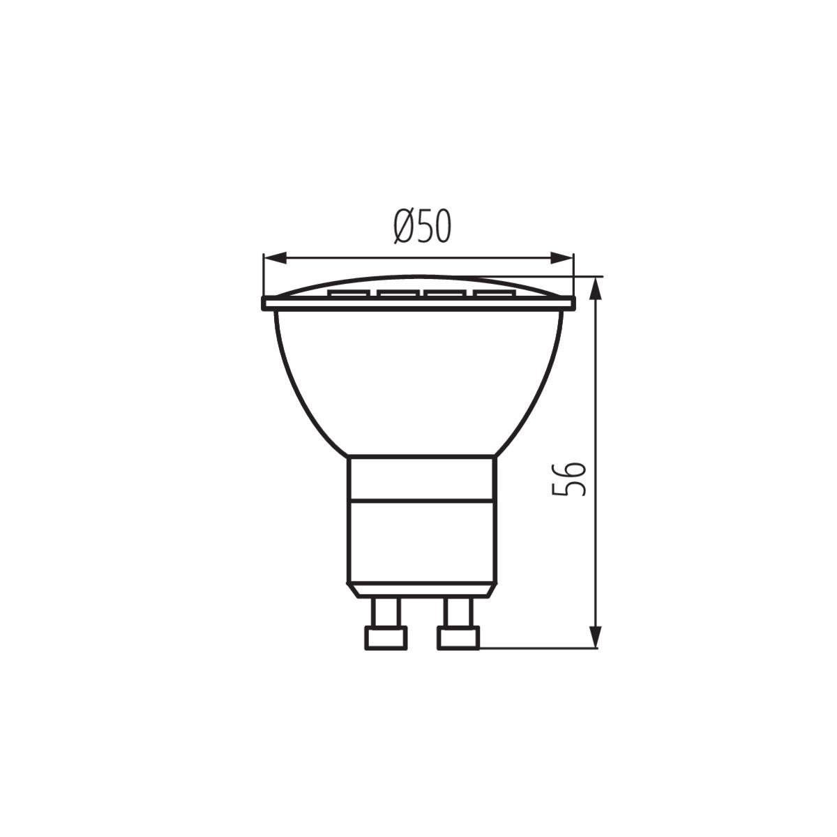 Лампа світлодіодна Kanlux 34970 MR16 6,5W 4000K GU10 Tomi 100° (10385205) - фото 2