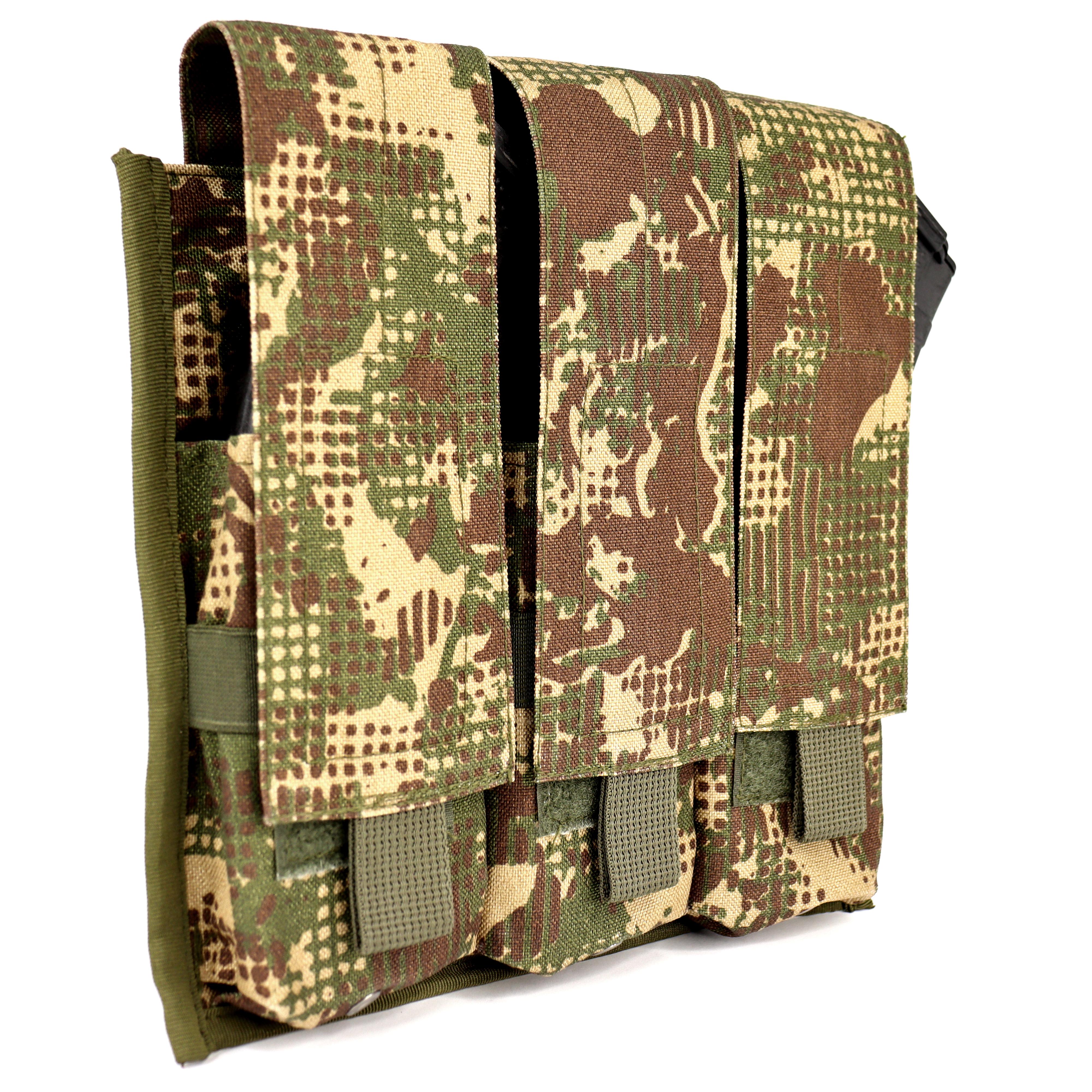 Подсумок UMA на три магазина по одному в кармане кордура 1000 den14 мм Пиксель (011401)