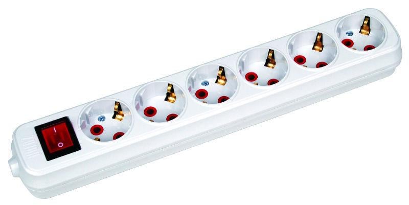 Колодка HOROZ ELECTRIC 6 гнізд з заземленням з кнопкою (542973965) Колодка HOROZ ELECTRIC 6 гнізд з заземленням з кнопкою (542973965)