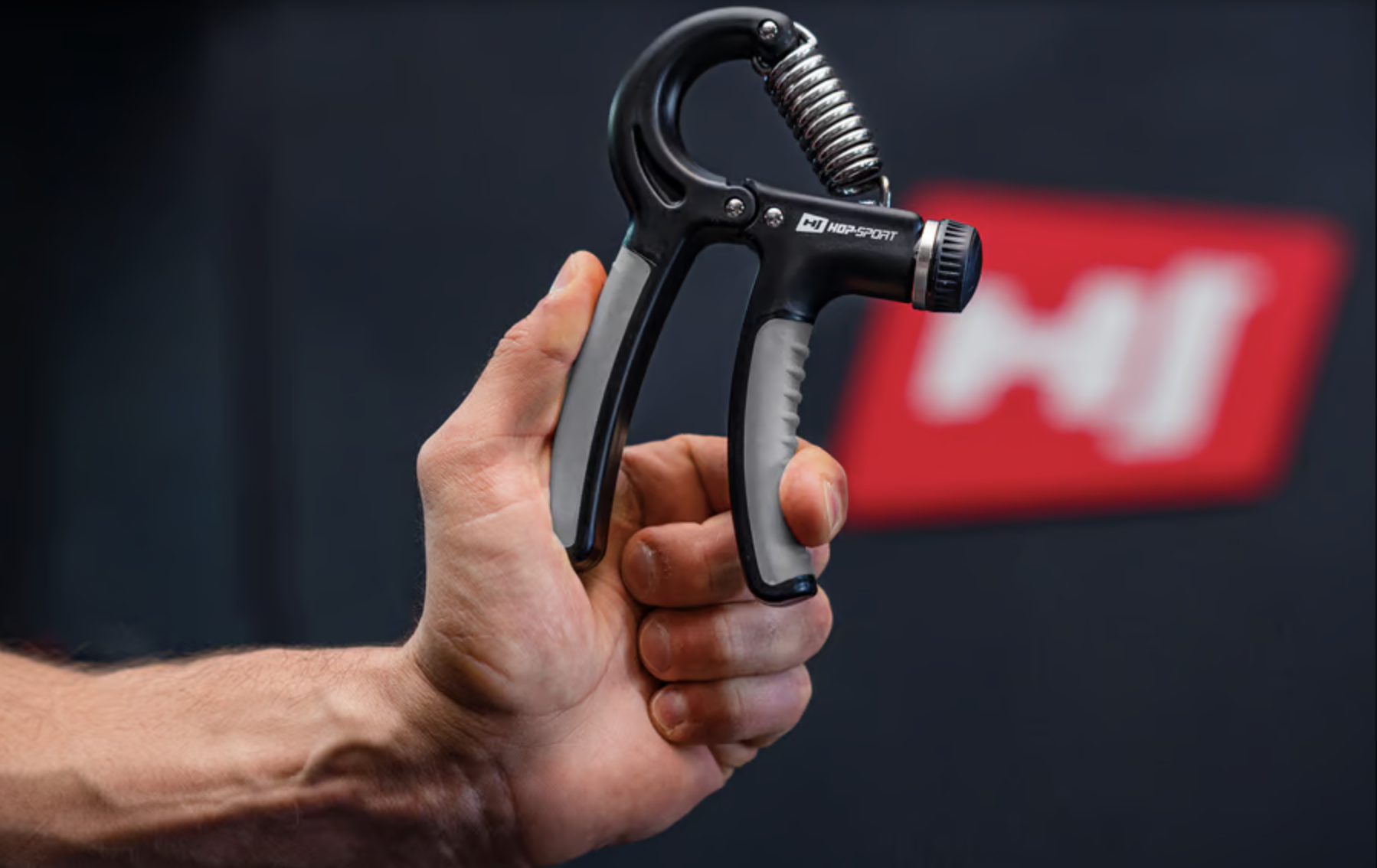 Эспандер регулируемый Hop-Sport 5-60кг HS-P060HG Черно-серый (4259) - фото 6