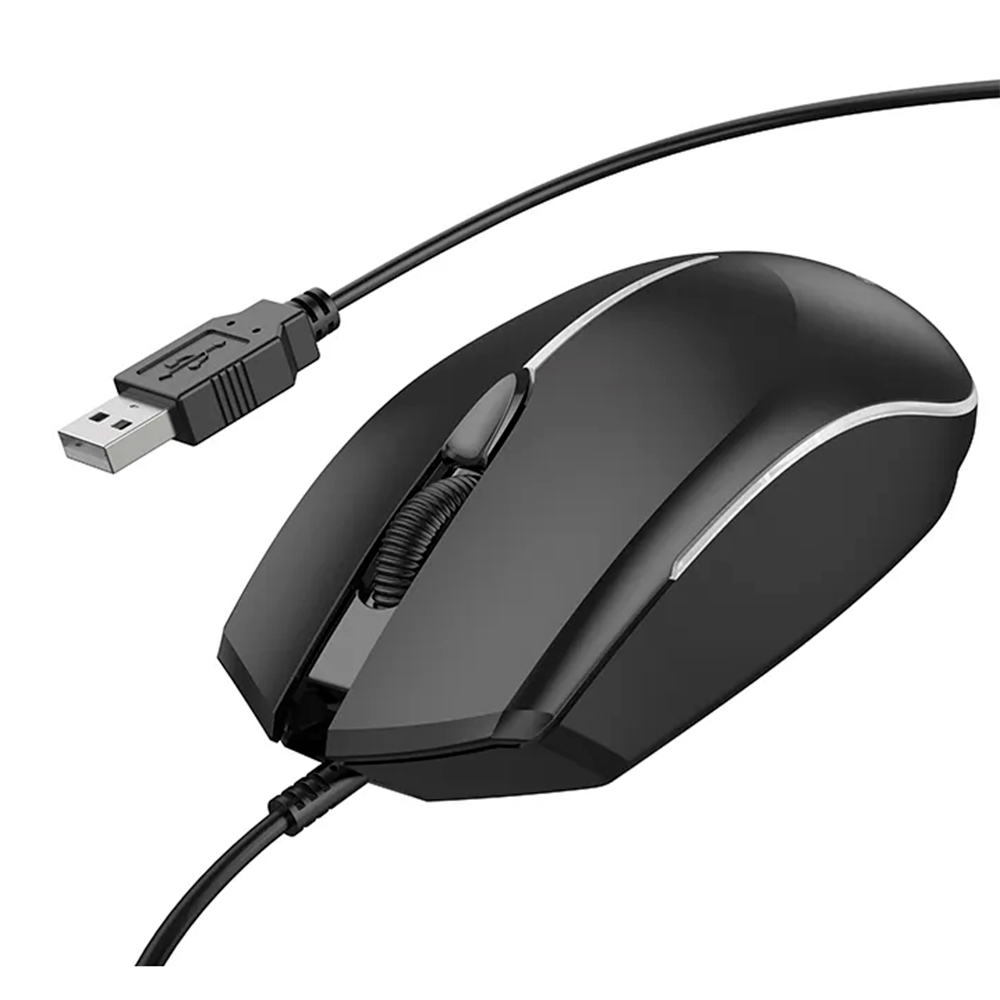 Компьютерная мышка проводная Borofone BG10 Черный (33447)