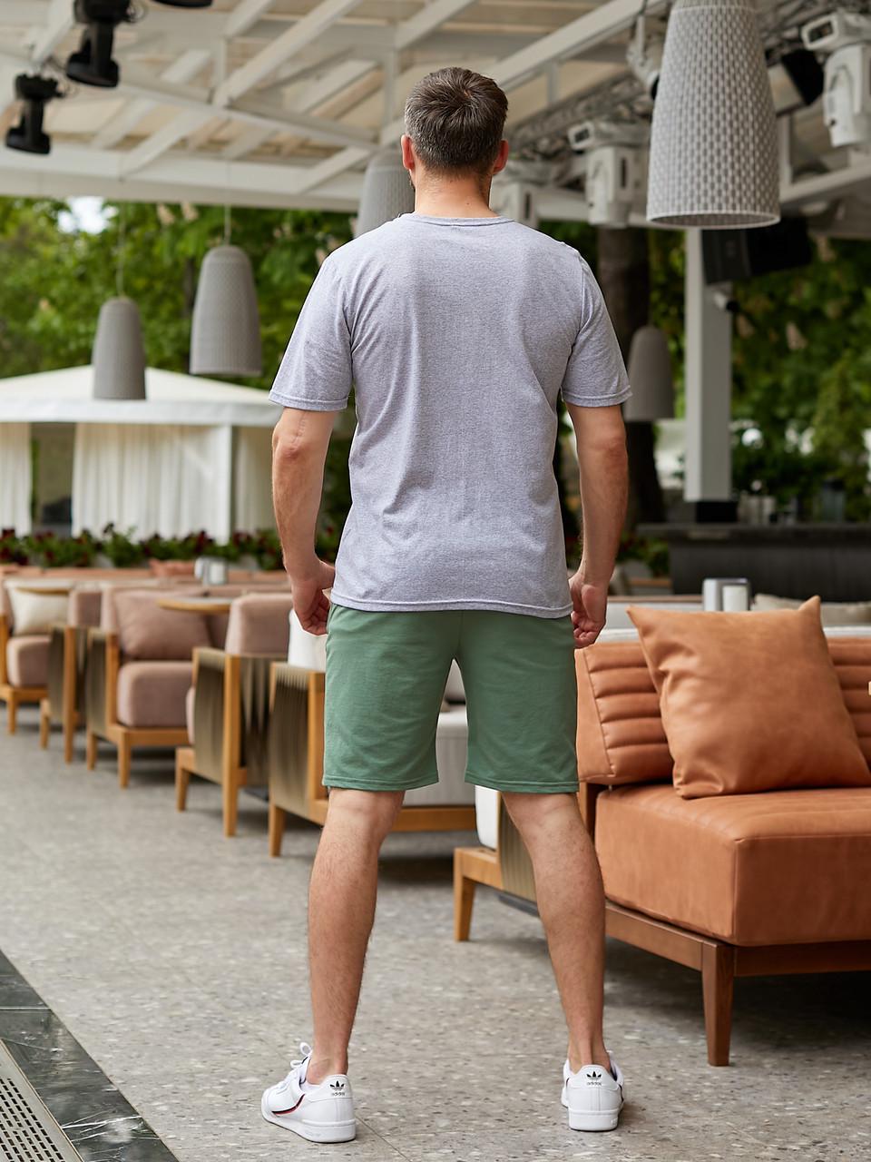 Шорты мужские трикотажные Tailer длина 48 см Зеленый (2055 54) - фото 6 Шорты мужские трикотажные Tailer длина 48 см Зеленый (2055 54) - фото 6