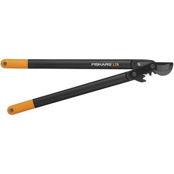 Сучкорез плоский большой Fiskars PowerGear L78 112590 с загнутыми лезвиями L (1000584)