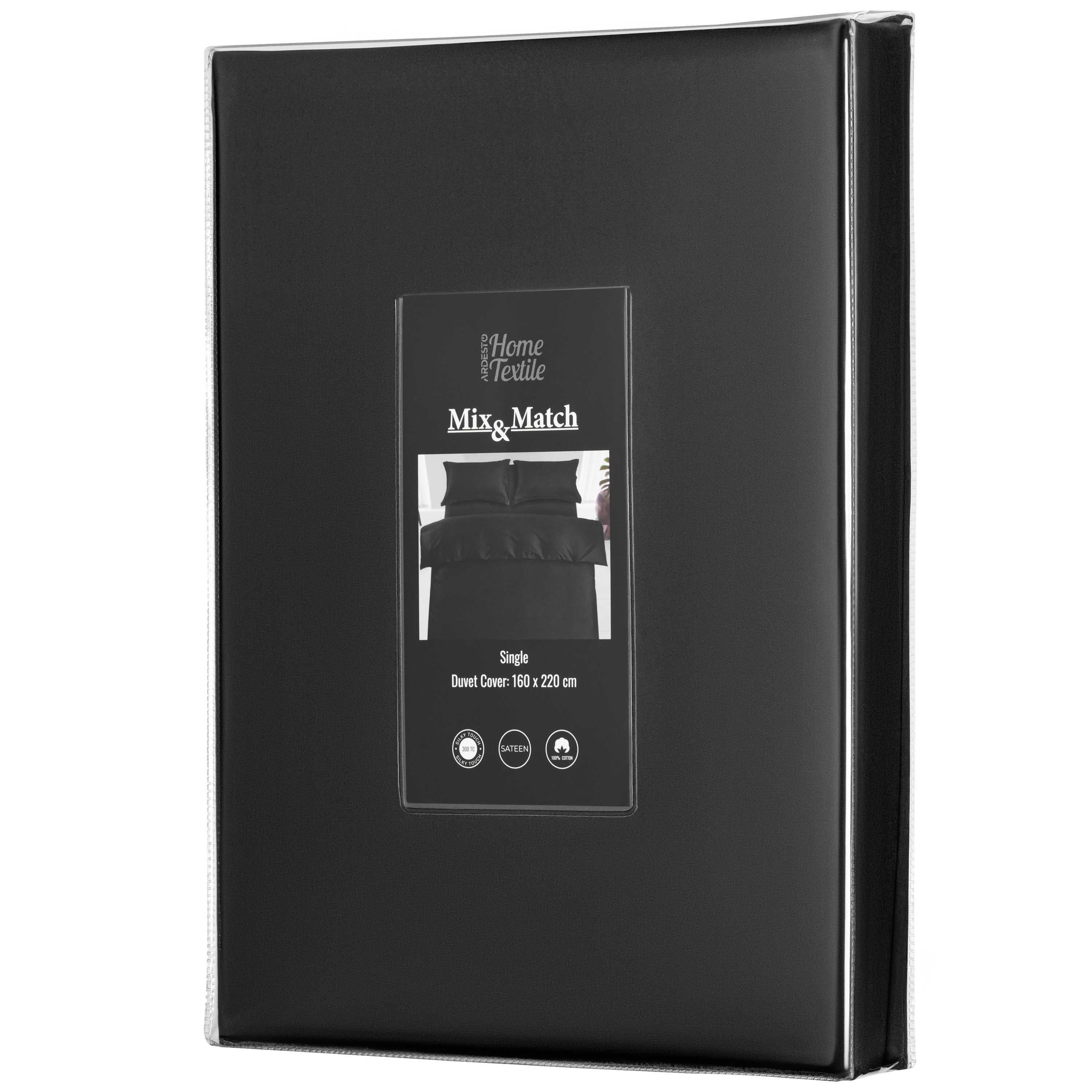 Підковдра Ardesto Mix&Match Premium 160х220 см Чорний (ART1622DVL) - фото 3 Підковдра Ardesto Mix&Match Premium 160х220 см Чорний (ART1622DVL) - фото 3