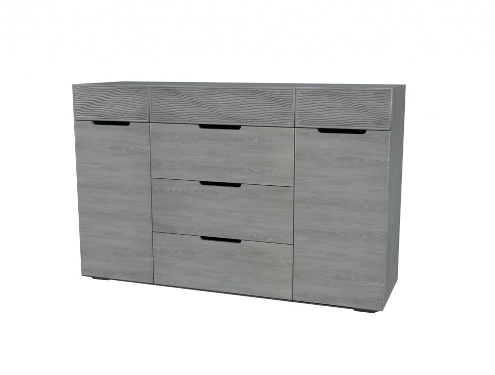 Комод Неман Марсель из ДСП и МДФ 1301х386х840 мм Дуб грей (40108)