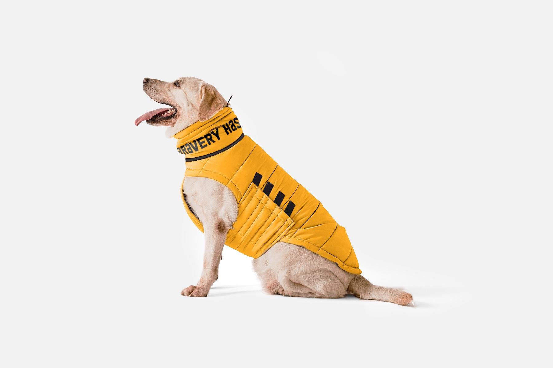 Пуховик для собаки Bobby Brave Yellow (B4130/7XL) - фото 2