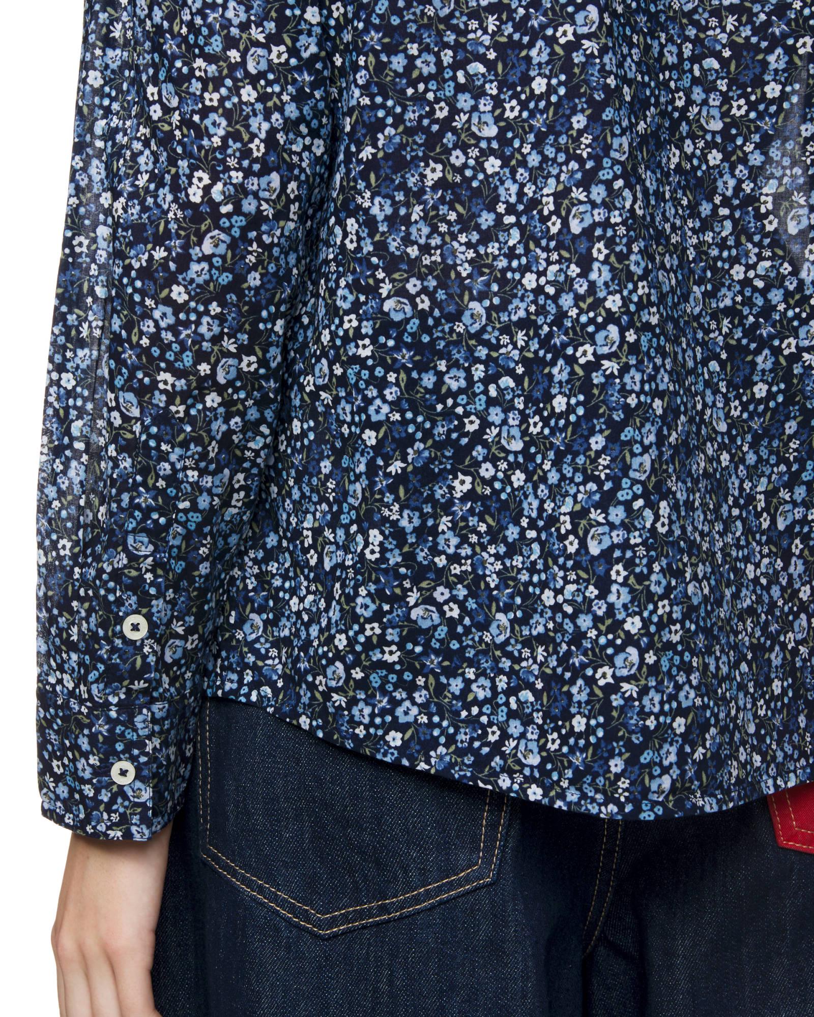 Рубашка женская Benetton 5oa95q8u4 M Синий - фото 5 Рубашка женская Benetton 5oa95q8u4 M Синий - фото 5