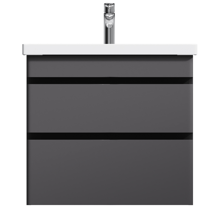 Тумба з умивальником підвісна AM.PM HIT M93A-FHX0602-WC0602GM38 61x58x43 см Сірий (157316) Тумба з умивальником підвісна AM.PM HIT M93A-FHX0602-WC0602GM38 61x58x43 см Сірий (157316)