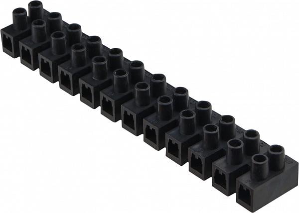 Колодка клеммная АСКО-Укрем ЕМ 12P 10А 10 мм2 тип Н Черный (U0130040050)