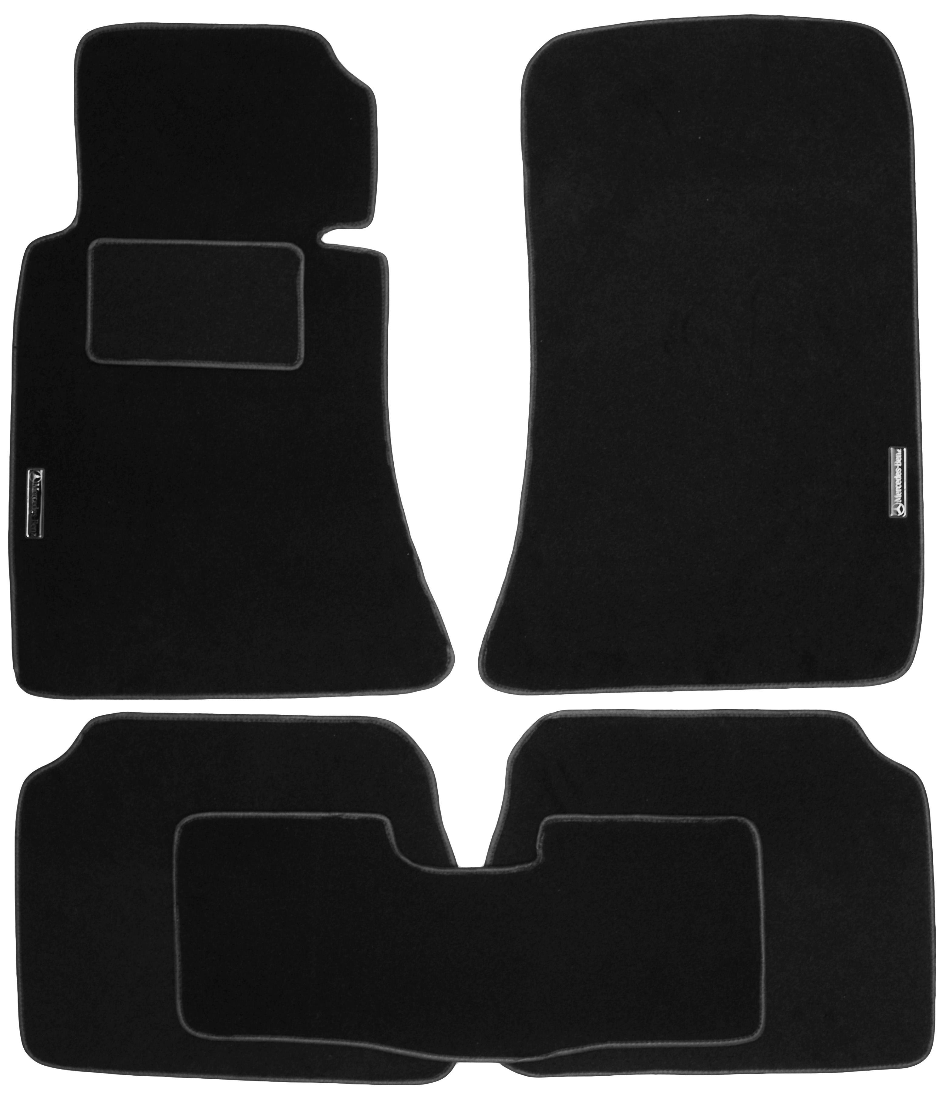 Коврики в салон для Mercedes E-Class W123 '76-84 текстильные Черный (99013)