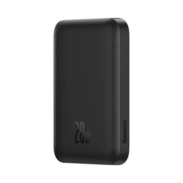 Повербанк Baseus Magnetic Mini 10000 mAh 20 W 2в1 QC3.0+PD3.0 с беспроводной зарядкой Qi 15 W Black (PPCX030001) - фото 5