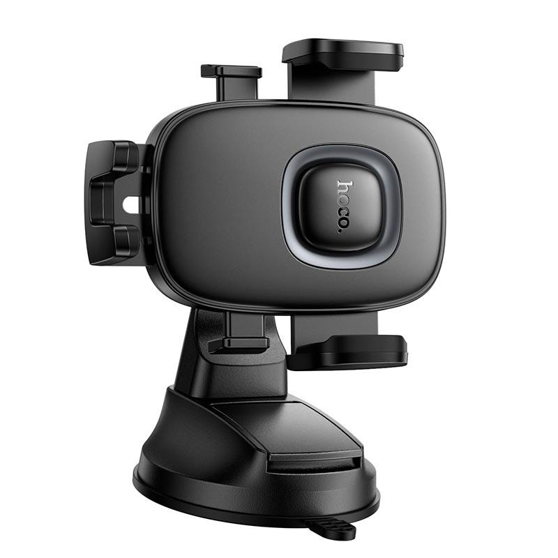 Держатель автомобильный Hoco H76 автозажим для смартфонов 4,5-7" на плоскую поверхность Black (22063) - фото 3 Держатель автомобильный Hoco H76 автозажим для смартфонов 4,5-7" на плоскую поверхность Black (22063) - фото 3