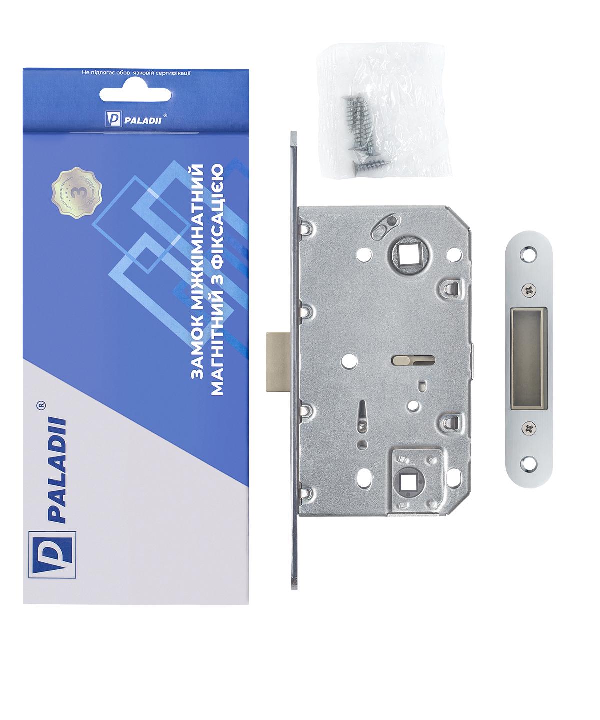 Защелка врезная магнитная Paladii под фиксатор 96х50 SC Хром матовый (ПМ032) - фото 2 Защелка врезная магнитная Paladii под фиксатор 96х50 SC Хром матовый (ПМ032) - фото 2