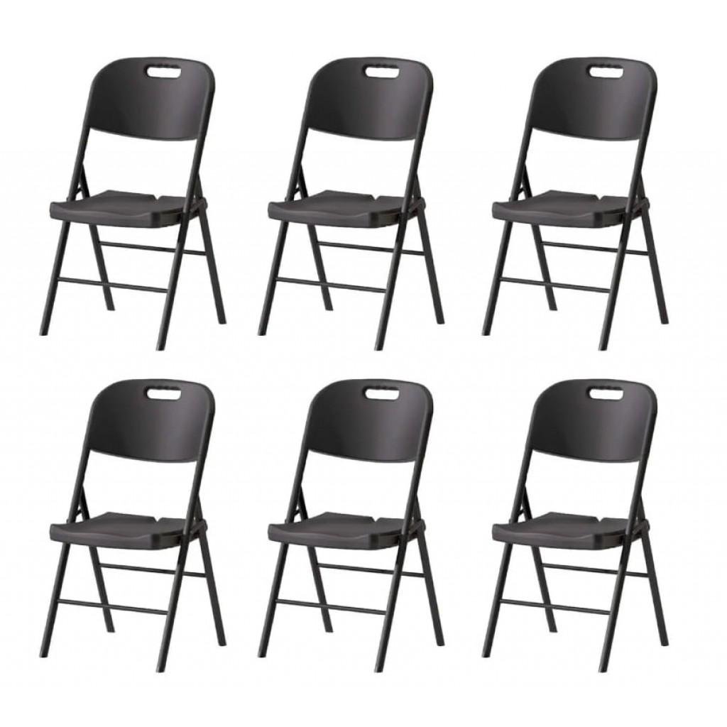 Кресло раскладное Bonro BS-53 6 шт. Черный (4240109412)