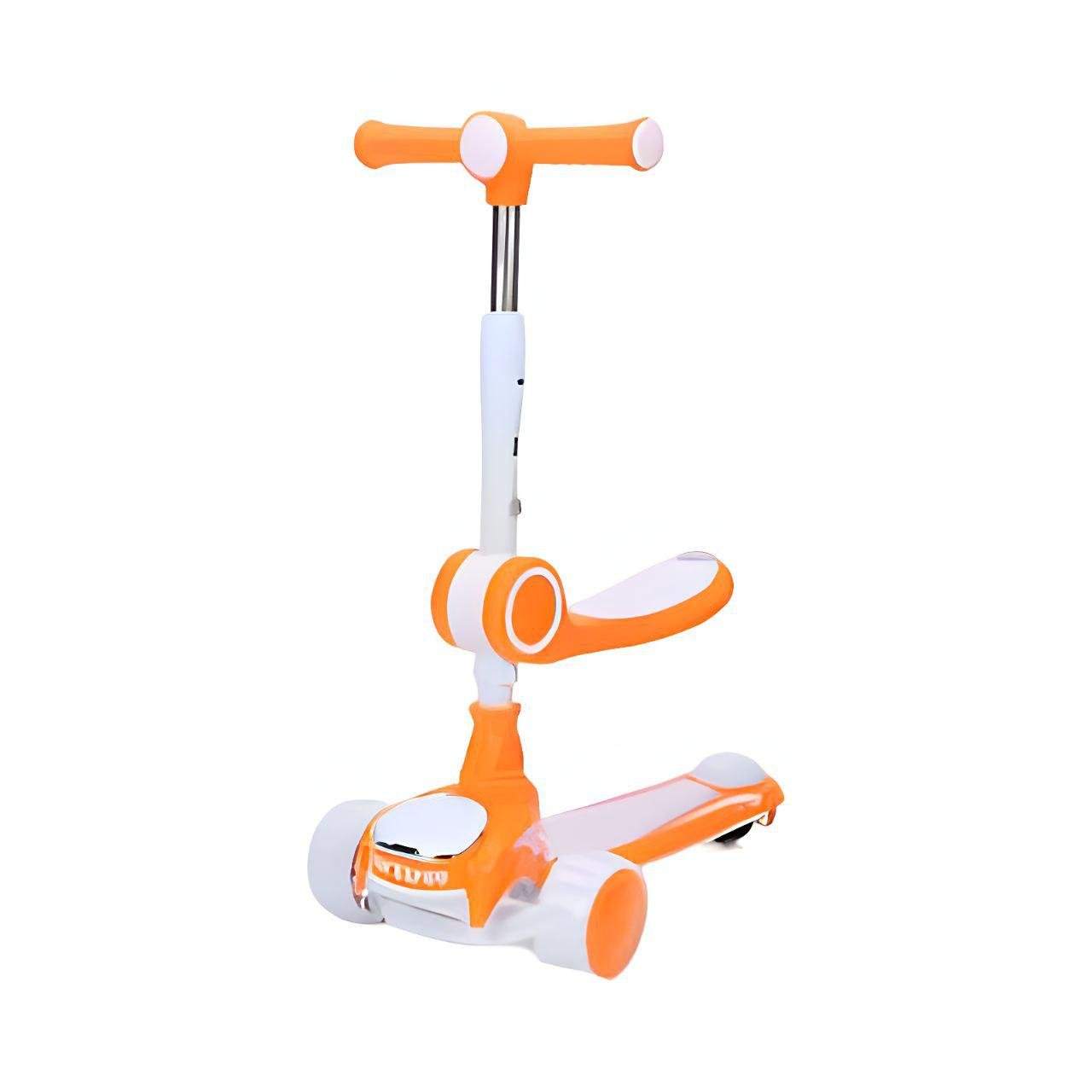 Самокат JR 3-098 3в1 з підсвіткою і музикою метал/пластик Помаранчевий (25164434) - фото 1 Самокат JR 3-098 3в1 з підсвіткою і музикою метал/пластик Помаранчевий (25164434) - фото 1