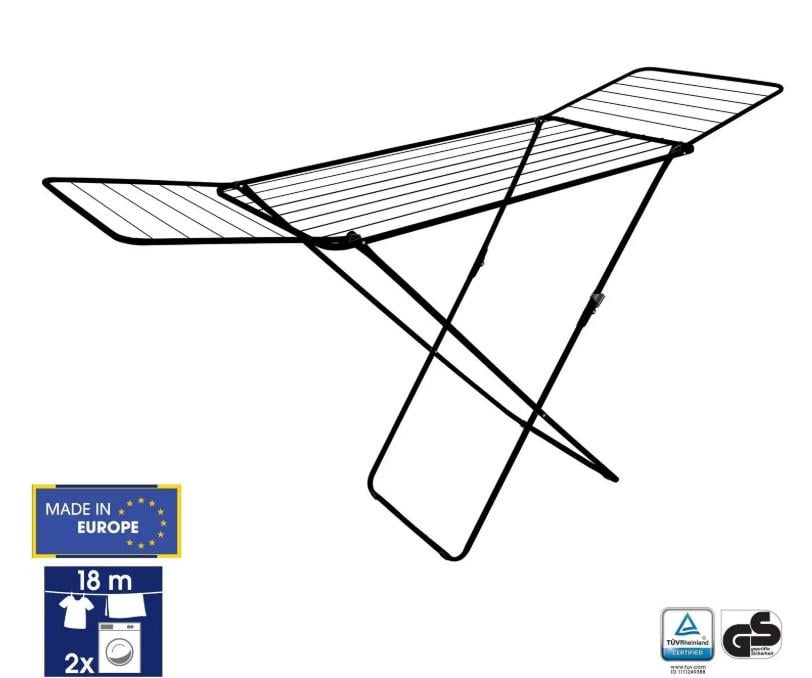 Сушарка для білизни підлогова Casa Si Kolibri 18 м Black (CS42191C06E) - фото 6