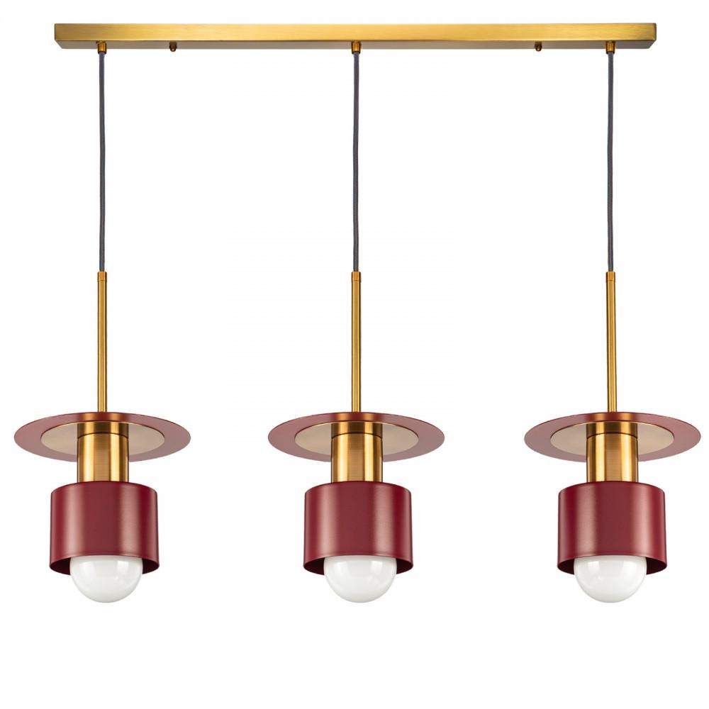 Светильник подвесной GATSBY-3 на планке Red - фото 1 Светильник подвесной GATSBY-3 на планке Red - фото 1