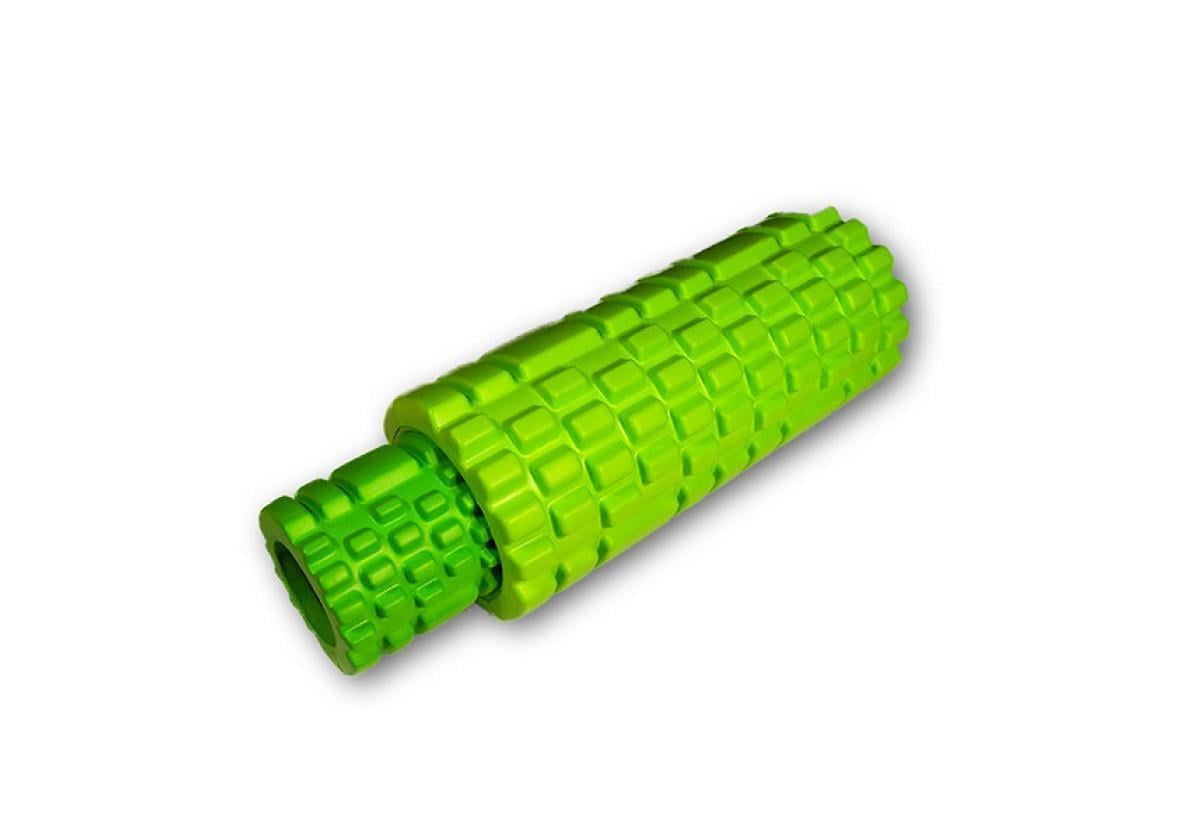 Массажный ролик EasyFit набор Grid Roller Double 33 см Салатовый (EF-7737s-6)