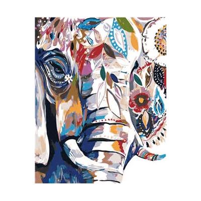 Набор для росписи по номерам Strateg Абстрактный слон 40х50 см (VA-1210-mt)