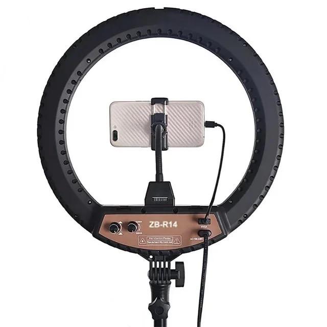 Кольцевая лампа RIAS ZB-R14 LED с держателем и сумкой 35 см (2_009322) - фото 2