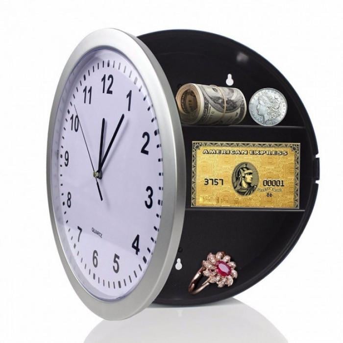 Настінний пластиковий годинники-сейф UKC SAFE CLOCK - фото 2