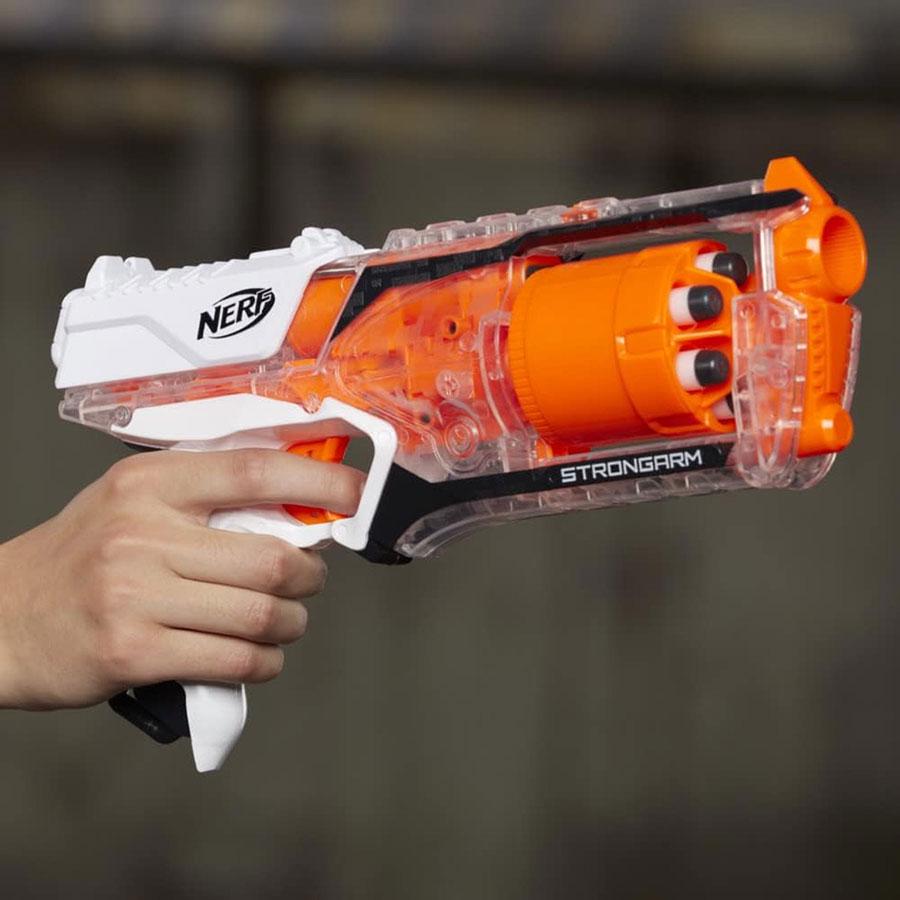 Бластер Nerf Elite Strongarm Clear (E5753) - фото 5