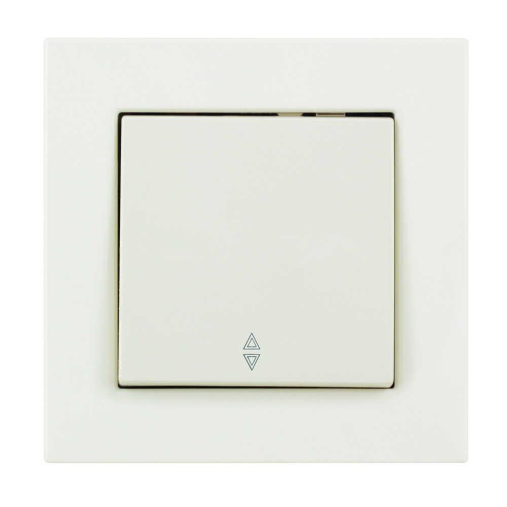 Вимикач одноклавішний Nilson Moda прохідний з підсвіткою Білий (21112008)