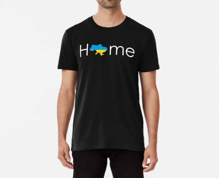 Футболка чоловіча патріотична Stedman з принтом Home M Чорний (УКР145-1634217127)