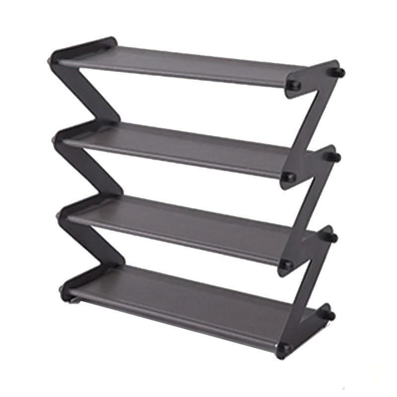 Стойка для обуви Shape Shoe Rack 4 полки Черный (SSR-011-Black)