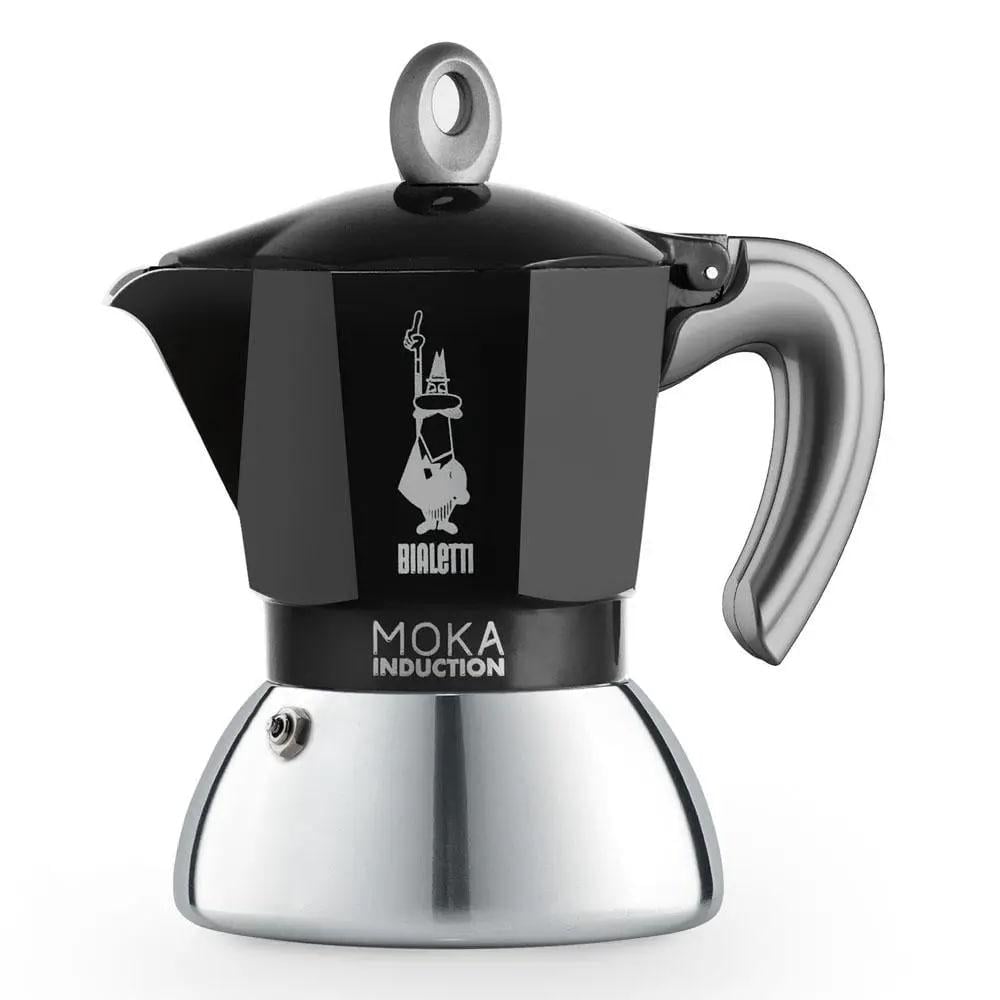 Гейзерная кофеварка Bialetti Moka Induction на 6 чашек 150 мл для индукционной плиты Черный (0006936) - фото 1